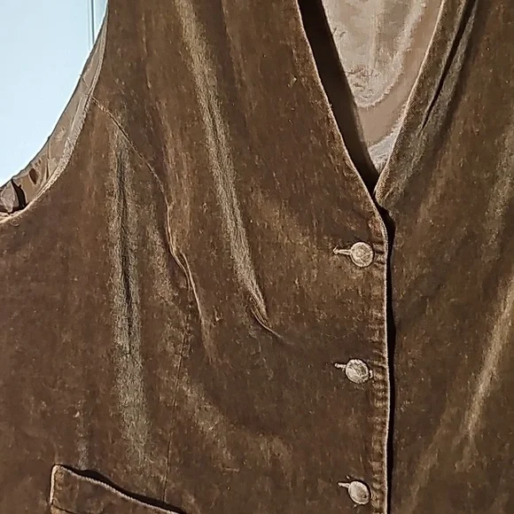 Vintage Velvet Vest - Picture 3 of 5